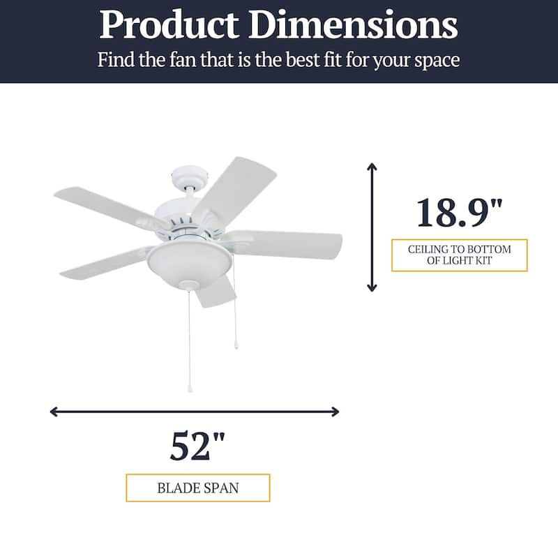 42" Prominence Home Viretta Wet Rated Indoor/Outdoor Ceiling Fan, Matte Black - 42