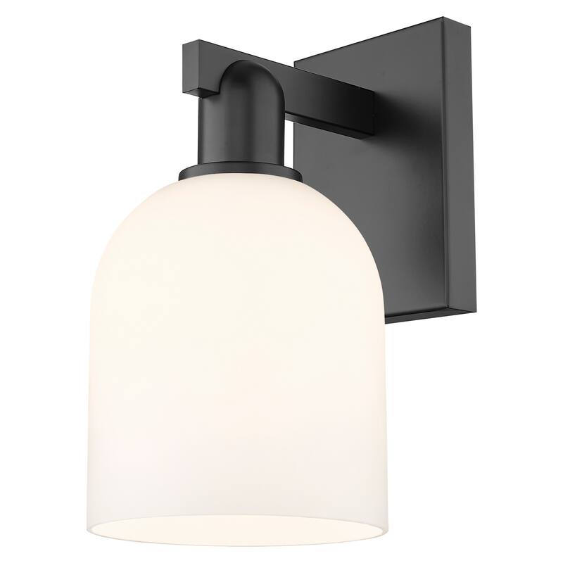 Innovations Lighting 716-1W-12-6 Bella Sconce Bella 12" Tall Wall - Matte Black / White