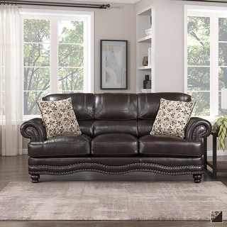 Mariposa Breathable Faux Leather Living Room Sofa - Bed Bath & Beyond ...