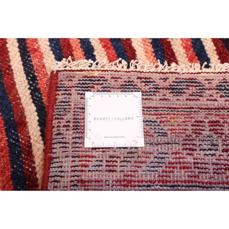 ECARPETGALLERY Hand-knotted Melis Red Wool Rug - 3'9 x 7'3