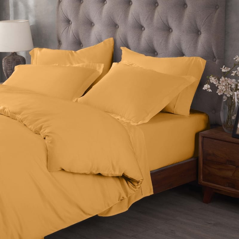 Superior Egyptian Cotton 400 Thread Count Solid Duvet Cover Set