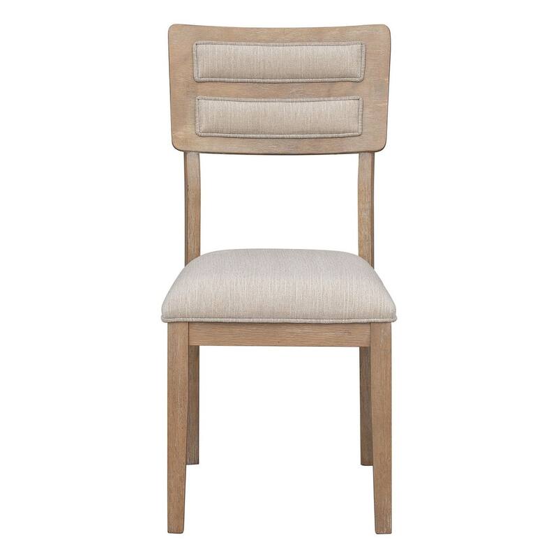 6 PCS Classic Dining Set for 6 with Bench and Upholstered Chairs
