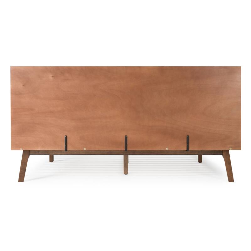 Modrest Carmen Mid-Century Modern Walnut Bed