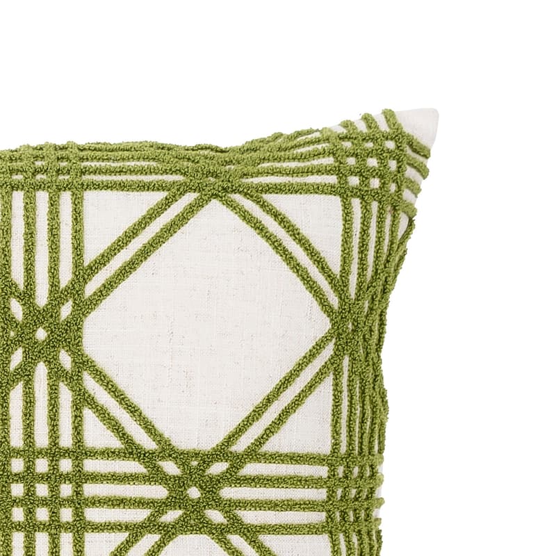 Lattice Tufted 17x17 Throw Decorative Accent Throw Pillow