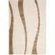 preview thumbnail 23 of 33, SAFAVIEH Florida Shag Assa Stripe 1.2-inch Thick Rug 5'3" x 7'6" - Cream/Dark Brown - Rectangle