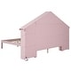 preview thumbnail 24 of 35, House Shaped Platform Bed with Built-in LED Lights Wood Platform Bed Frame with Storage Headboard & Shelves, Easy Assembly