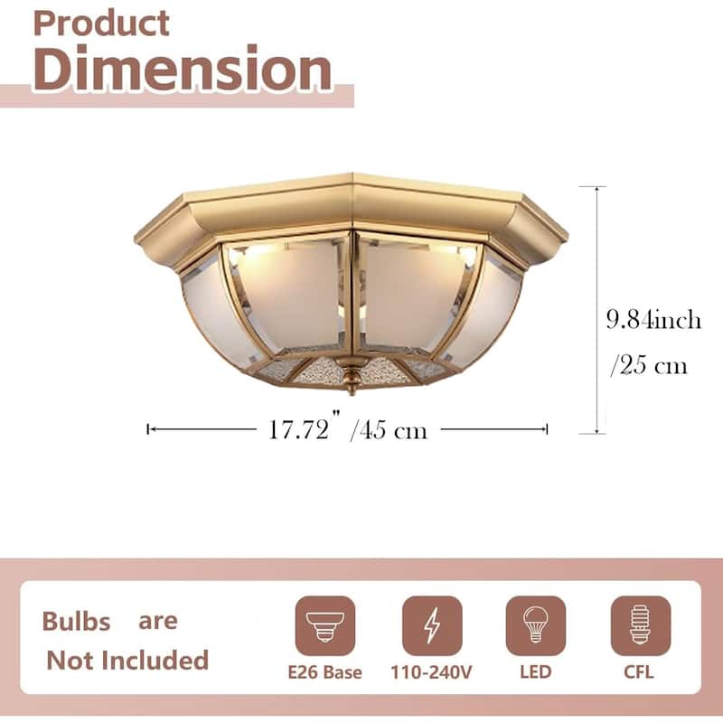 Led porch light brass hallway light modern ceiling light