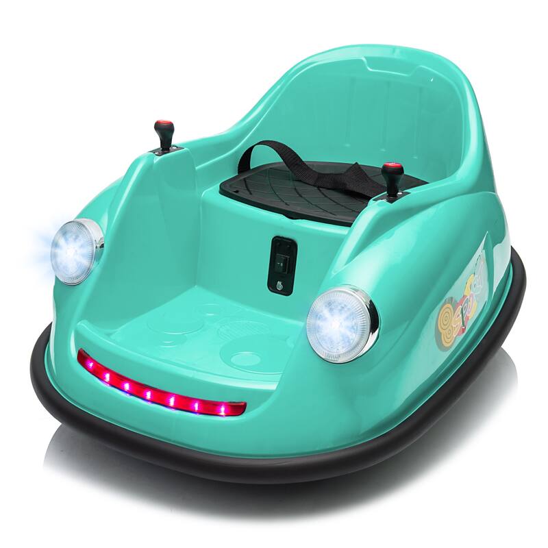 12V Ride On Electric Bumper Car for Kids with Parent Remote - Green