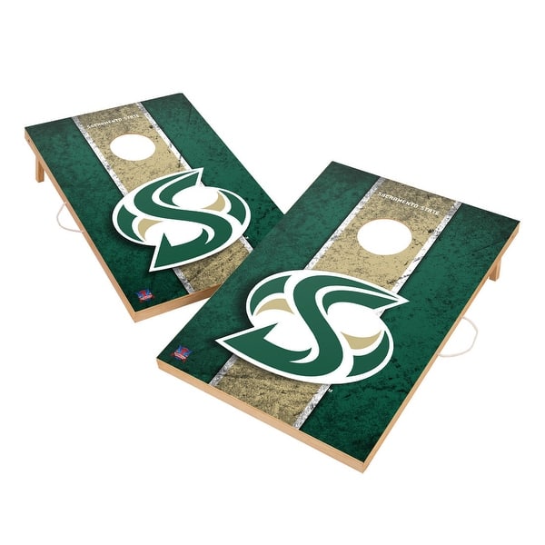 slide 2 of 5, Vintage Sacramento State Hornets Regulation 2x4 Cornhole Set