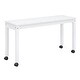 preview thumbnail 18 of 16, White Full Size Solid Wood Loft Bed with Retractable Writing Desk and 4 Drawers, Lateral Portable Desk and Shelves