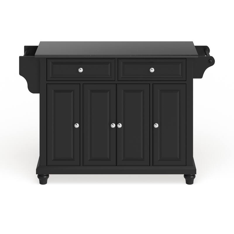 Crosley Cambridge Granite Top Full Size Kitchen Island/Cart - 18"d x 51.5"w x 36"h