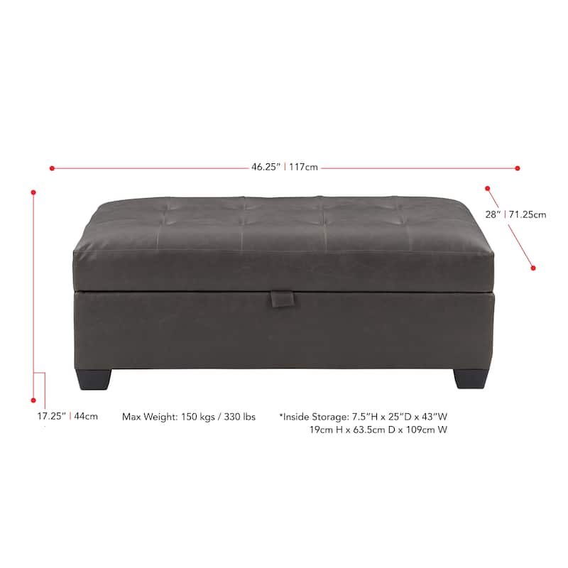 Antonio Tufted Storage Ottoman