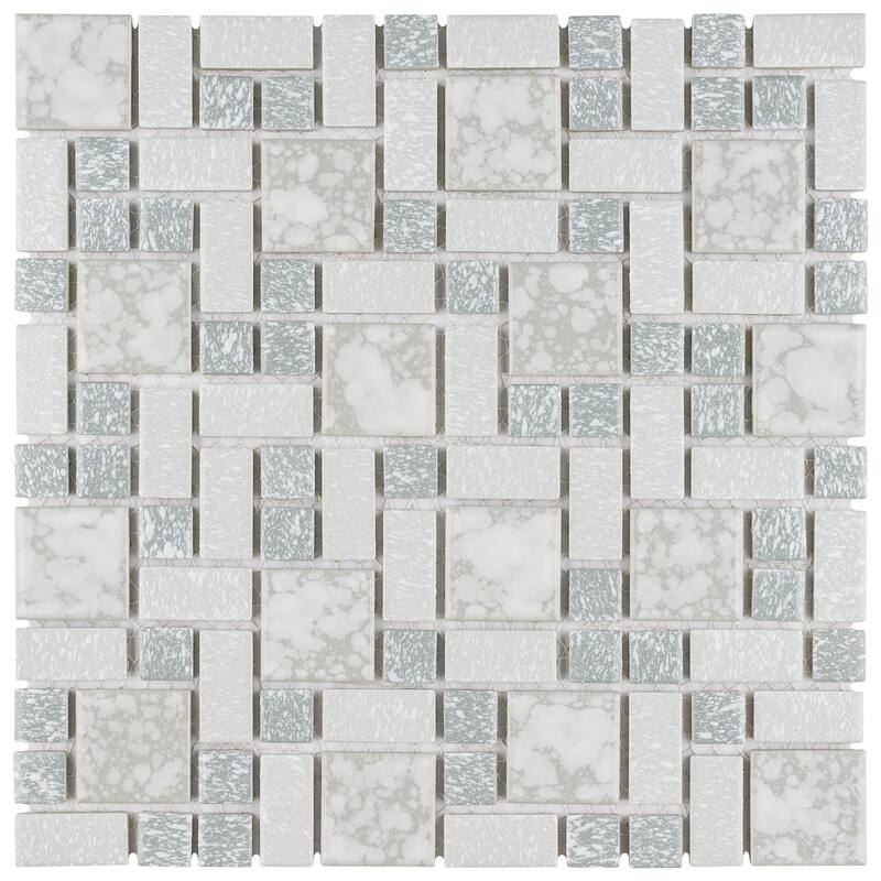 Merola Tile University Light Grey 11-3/4" x 11-3/4" Porcelain Floor and Wall Tile