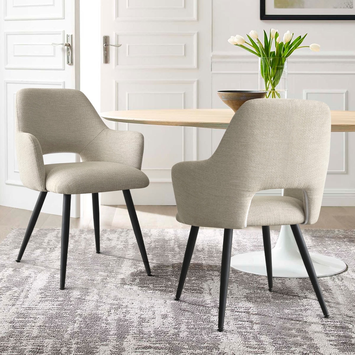 Upholstered Dining Armchair (Set of 2) - On Sale - Overstock - 40125966
