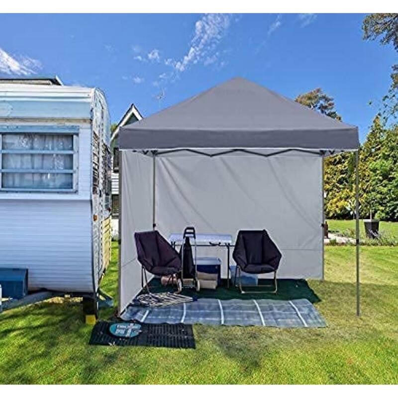 ABCCANOPY Durable Easy Pop up Canopy Tent Outdoor canopy tent - 10ftx10ft with 2 sidewall - Grey