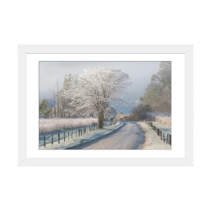 iCanvas "A Frosty Morning" by Chris Moore - White - 24x32x1