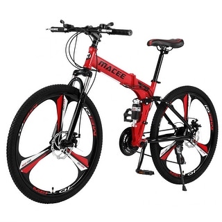 26in folding mountain bike shimano 21 deals speed bicycle full suspension mtb bikes