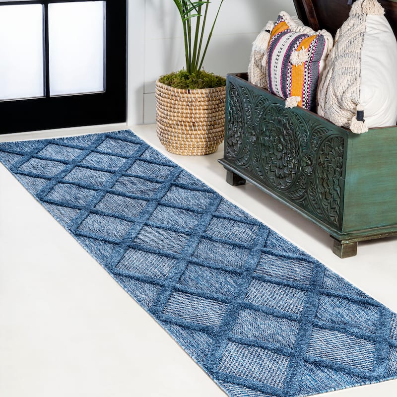 JONATHAN Y Talaia Diamond Trellis Indoor/Outdoor Area Rug
