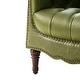 preview thumbnail 16 of 68, HULALA HOME Wemer Traditional Genuine Leather Armchair with Tufted Back