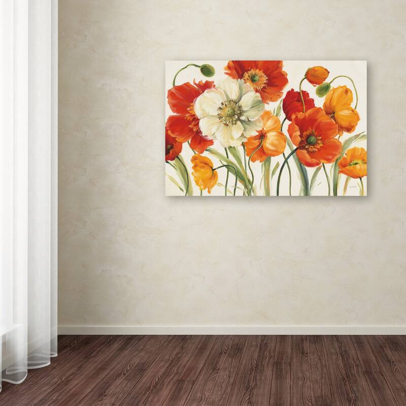 Lisa Audit 'Poppies Melody I' Canvas Art
