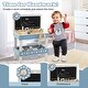 preview thumbnail 6 of 7, Kids Play Tool Workbench Set with 61 Pcs Tool and Parts Set-Blue - 19.5" x 11.5" x 28.5"