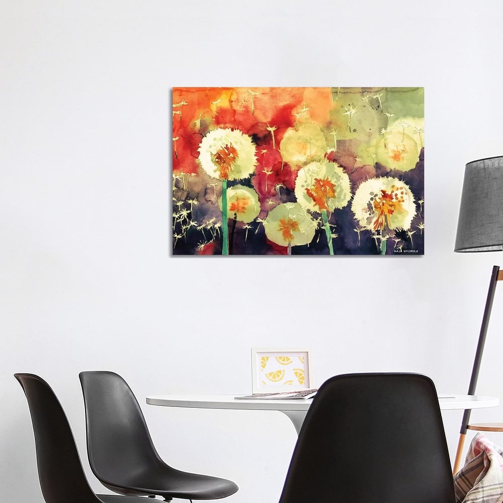 iCanvas "Dandelions" by Maja Wronska Canvas Print
