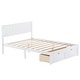 preview thumbnail 5 of 16, Wood Full Size Platform Kids Bed Frame with Under-bed Drawers, Extra Storage, Two Extra Legs for Stability, Easy Assembly, White