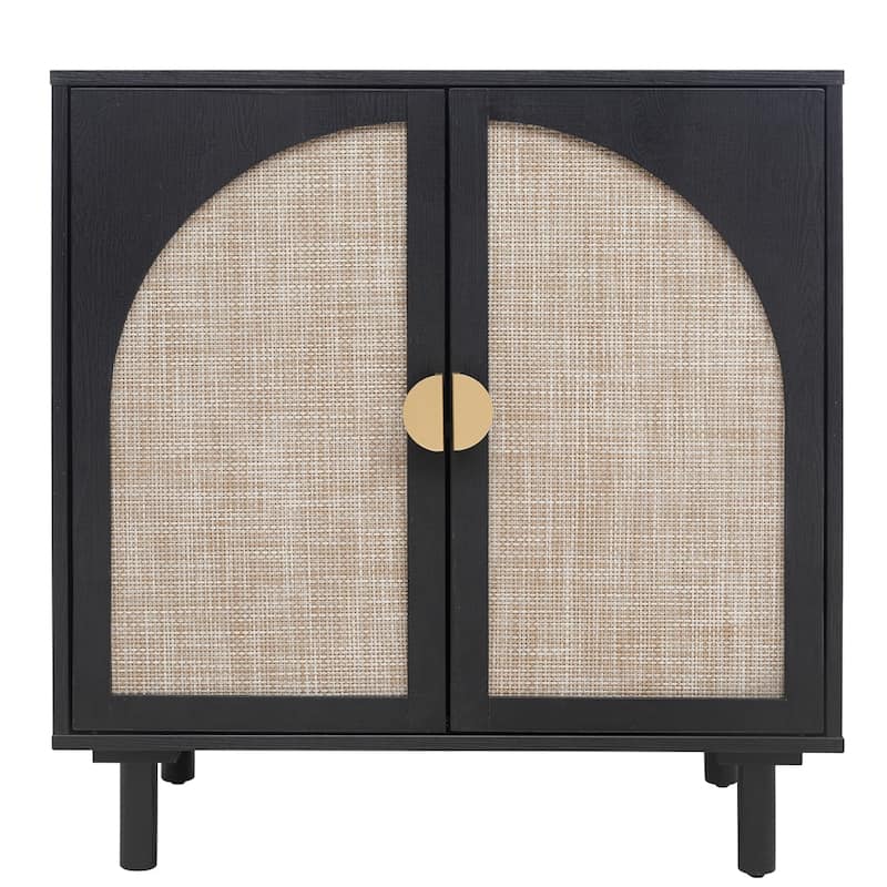 2 Door Dresser for Bedroom with Adjustable Laminates and Metal Handle