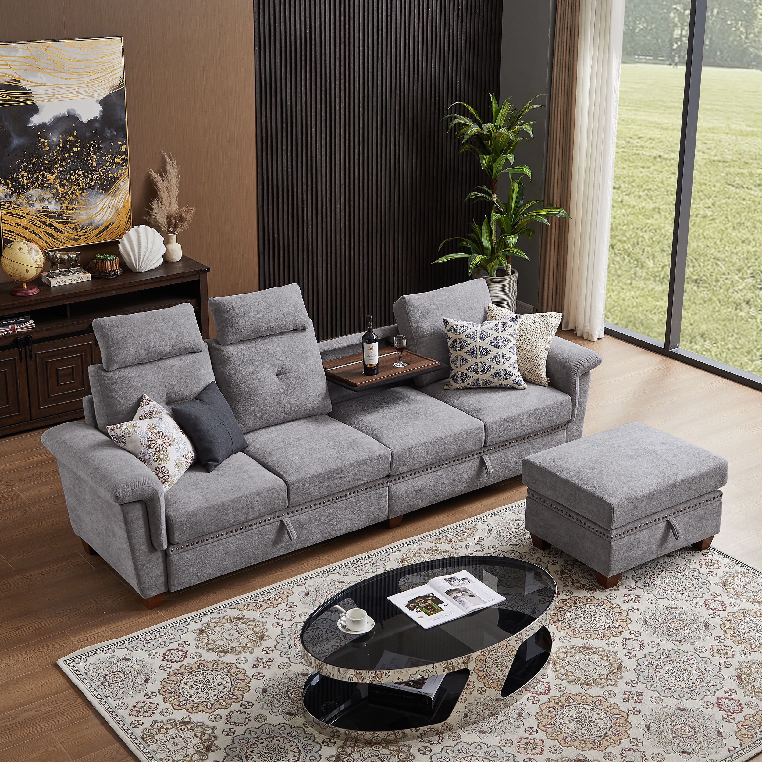 Large deals contemporary sofa
