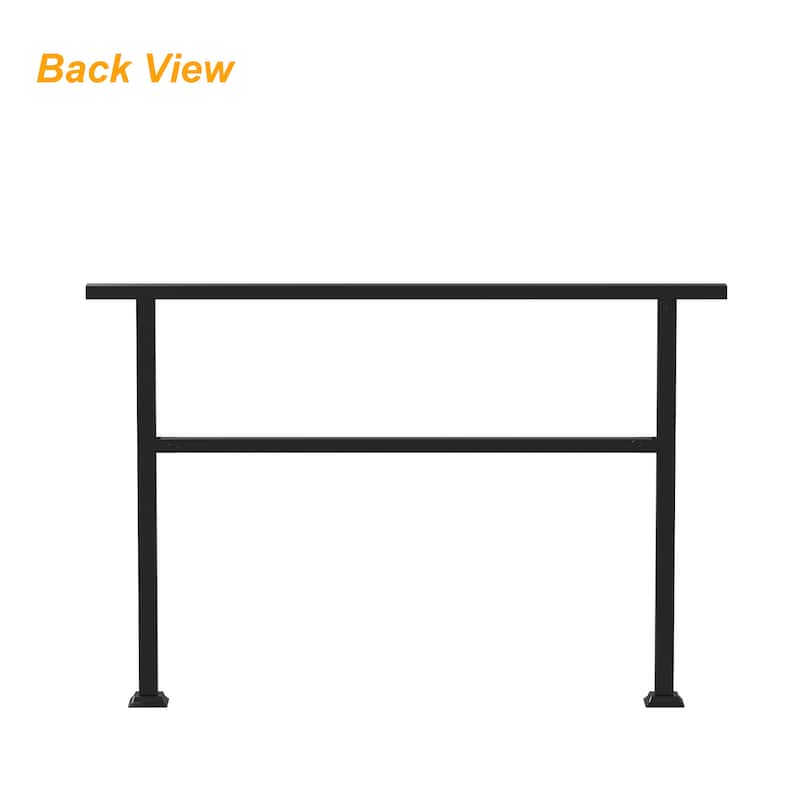 Wrought Iron Stair Handrail WeatherResistant Railing Home Garden Porch