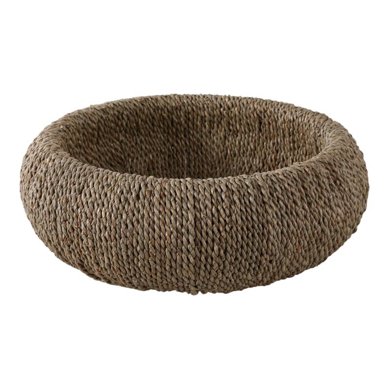 Decorative Woven Bowl for Home Decor - 16", Tan - 15.5"