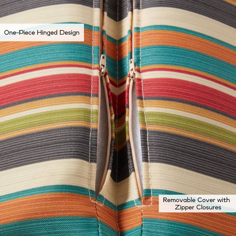 Greendale Home Fashions Outdoor High Back Chair Pad