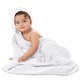 preview thumbnail 71 of 83, Comfy Cubs Hooded Baby Towels - 6 Layer, 100% Muslin Cotton - Large 32 x 32 Inch White - Pack of 1