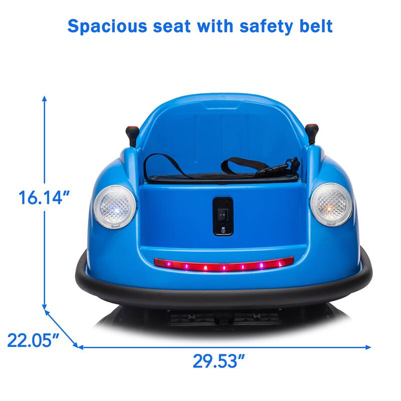 12V Kids Ride On Bumpin Bumper Car 360 Degree Spin