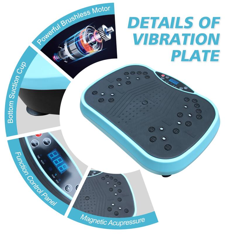 Under Desk Vibration Plate,Home Fitness Equipment,Fitness Platform，Whole Body Workout，Weight Loss & Toning