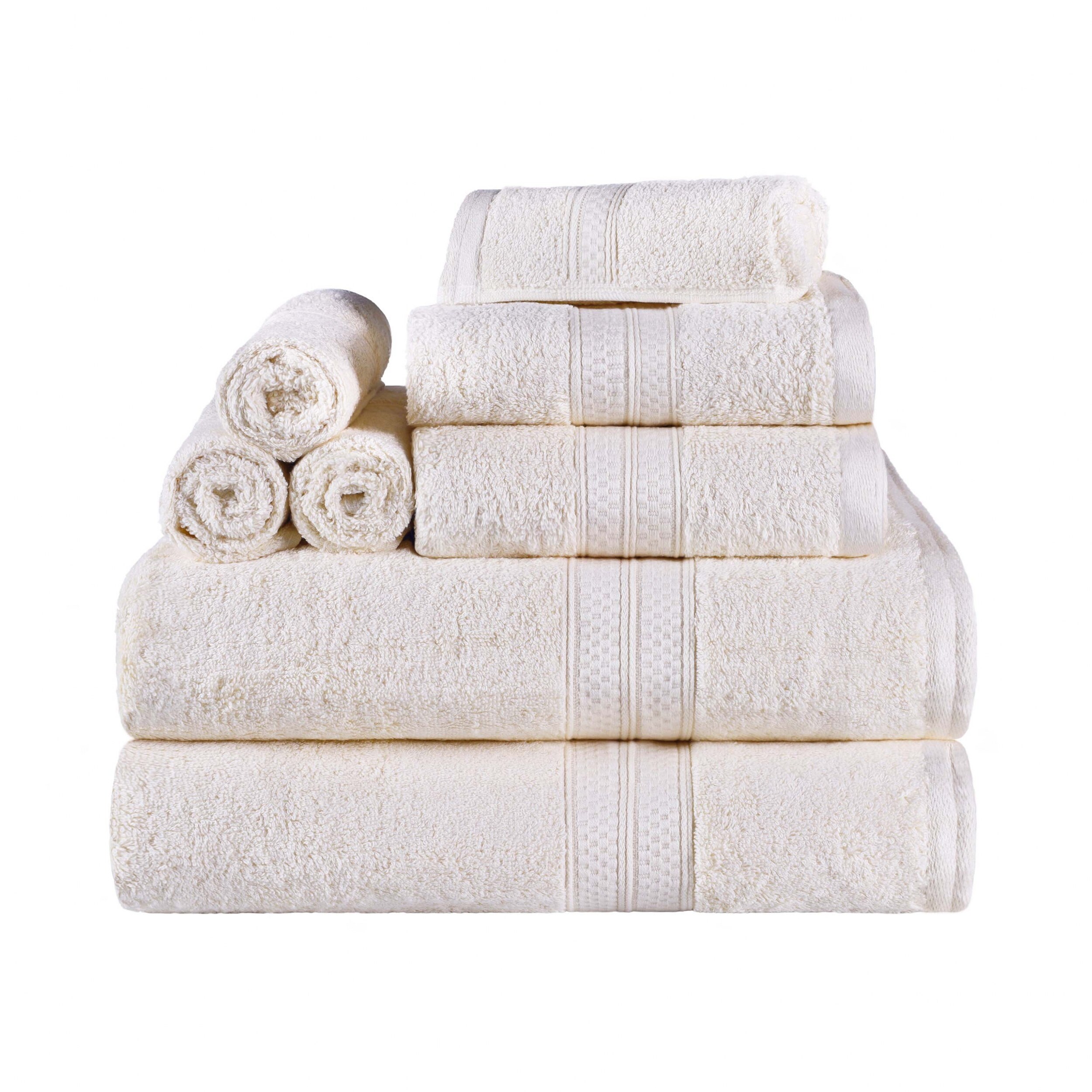 Luxury 8-Piece Bamboo Rayon Bath Towel Set for Spa-Like Softness-image