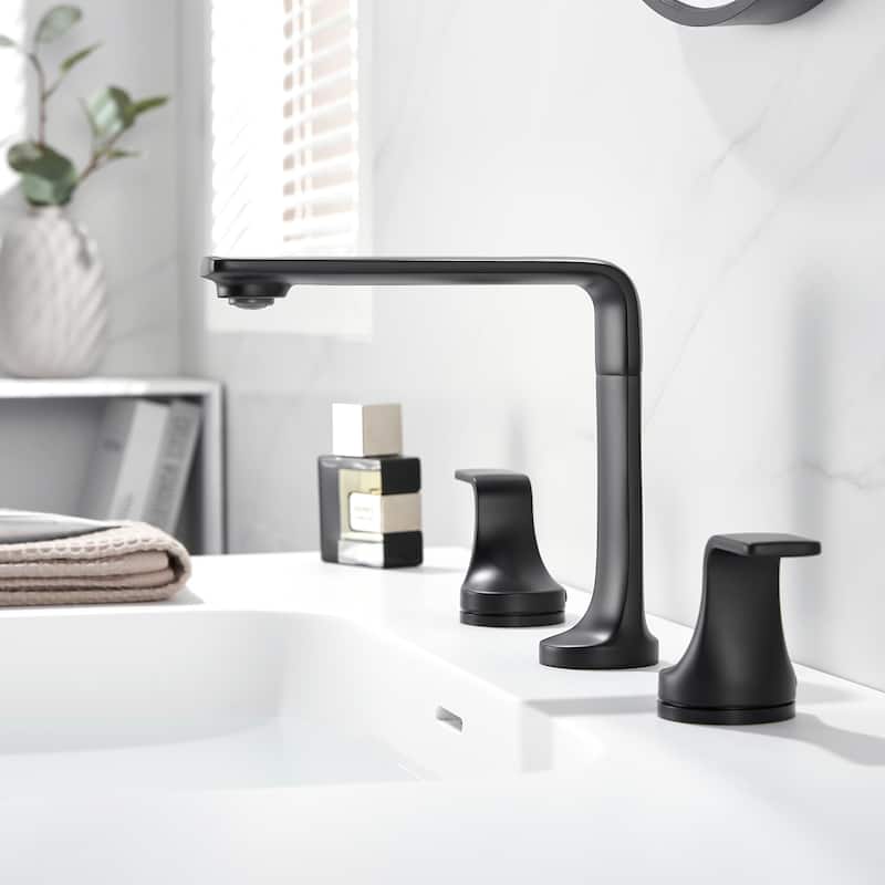 Varen 8 in. Widespread 2-Handle Bathroom Faucet with Drain