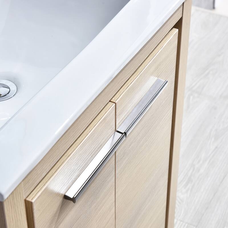 Solid Wood Bathroom Vanity with Mirror Medicine Cabinet