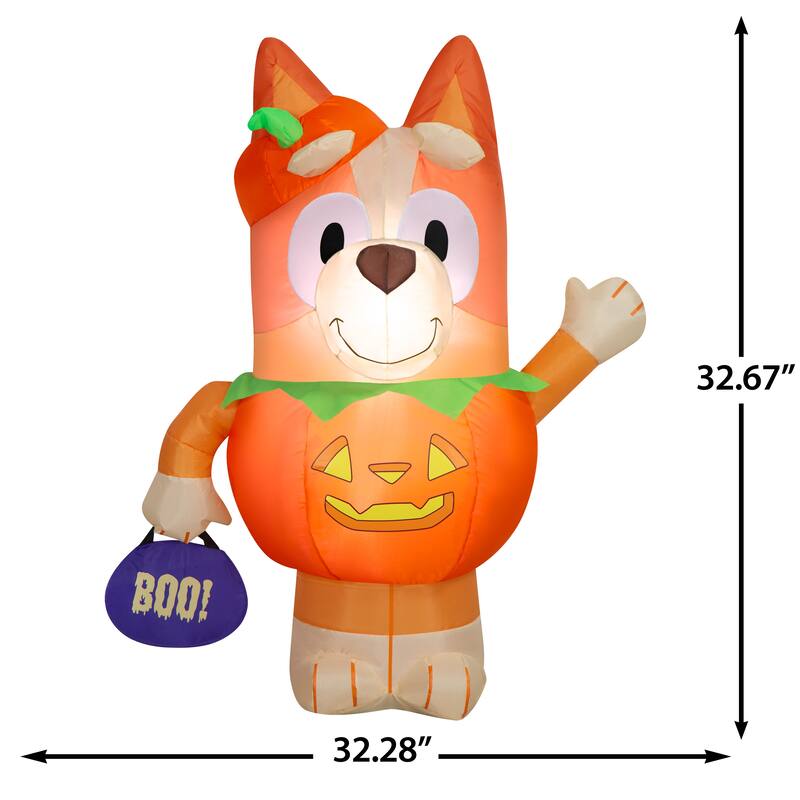 Airblown-Bingo in Pumpkin Costume-Bluey