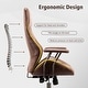 preview thumbnail 13 of 31, OVIOS Suede Fabric Ergonomic Office Chair High Back Lumbar Support