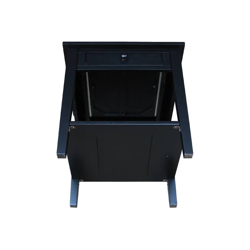 Spencer Square Solid Parawood End Table - 24 in. W x 24 in. D x 25 in. H