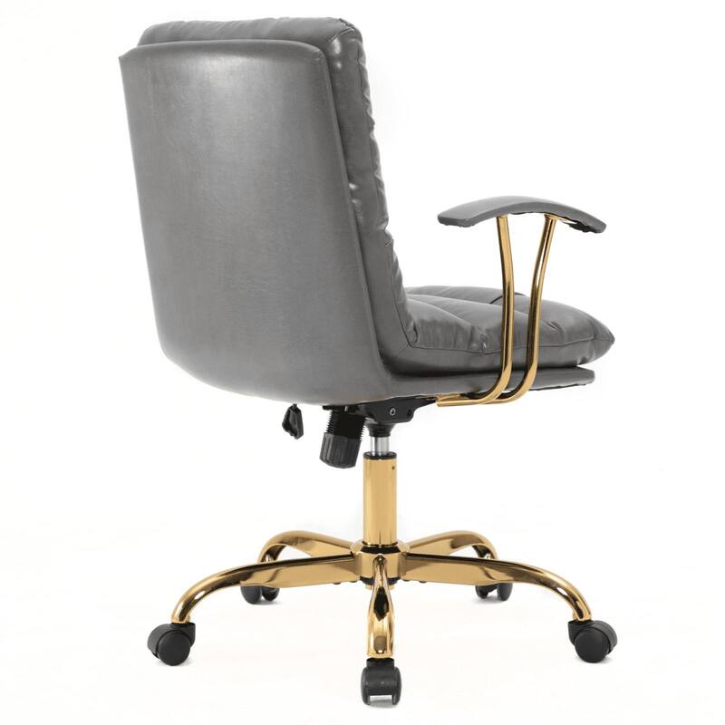 Regina Modern Executive Adjustable Office Chair Padded Leather with Tilt & 360° Swivel for Home Office Conference Work