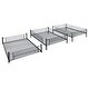 preview thumbnail 7 of 25, Industrial Charm Full-Full-Full Metal Triple Bed with Built-in Ladder