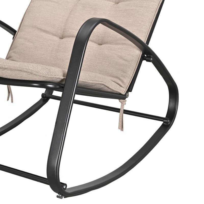 Patio Festival Indoor and Outdoor Rocker Chair with Cushion