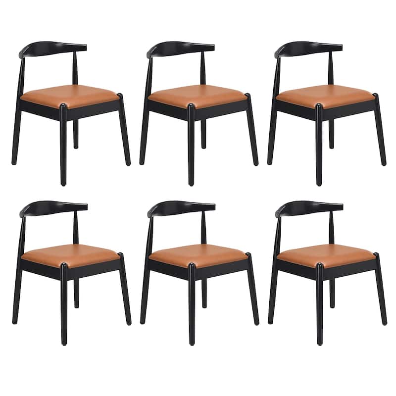 Weave Dining Chairs Set of 2, Mid-Century Modern Kitchen Chair with Solid Oak Frame & Handwoven Seat for Living Dining Room