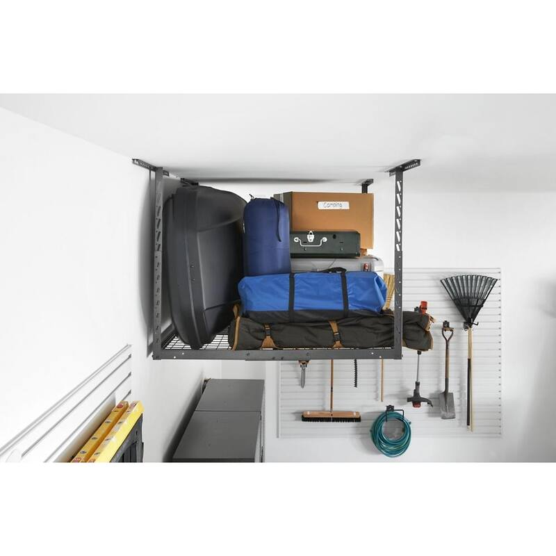 ladiator GarageWorks Overhead GearLoft Storage Rack 4x4 ft