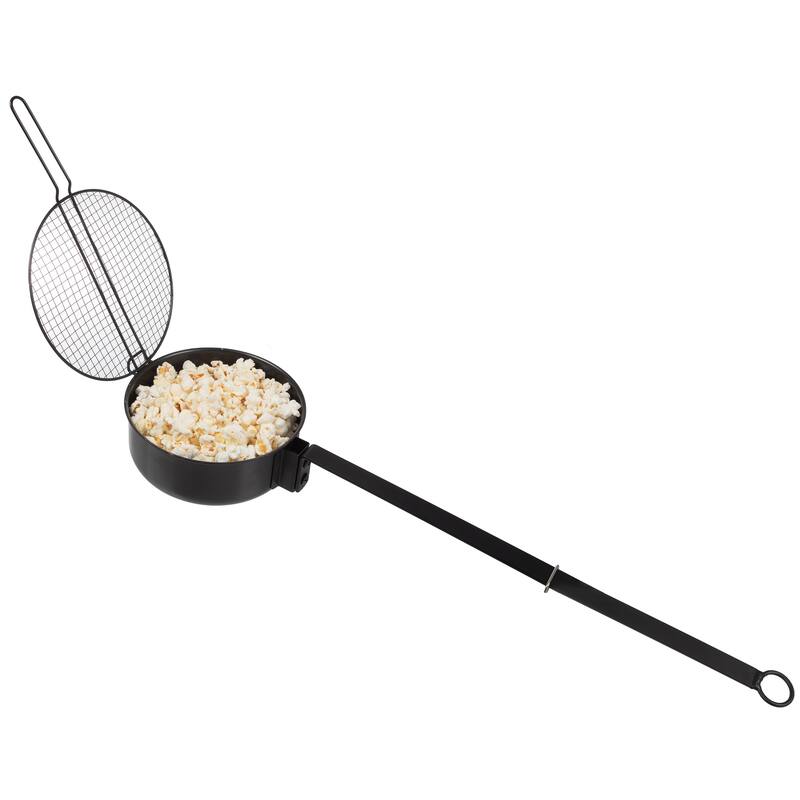 Great Northern Campfire Popcorn Popper - Black