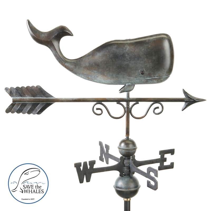 Save the Whales? Weathervane - Pure Copper by Good Directions