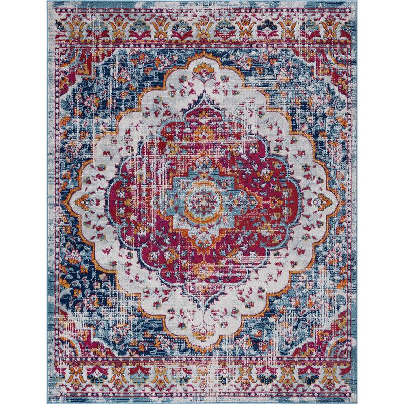 Gematria Bohemian & Eclectic Medallion Indoor Area Rug