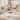 5 Piece Dining Table Set for 4, Industrial Style Table and Chairs, Kitchen Dining Room, White Brown